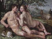 Hendrick Goltzius The Fall of Man painting